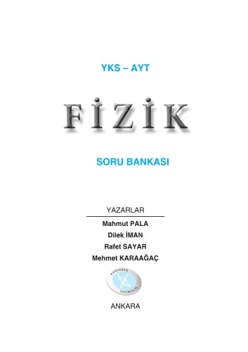 Karaağaç AYT Fizik Soru Bankası 2018-19