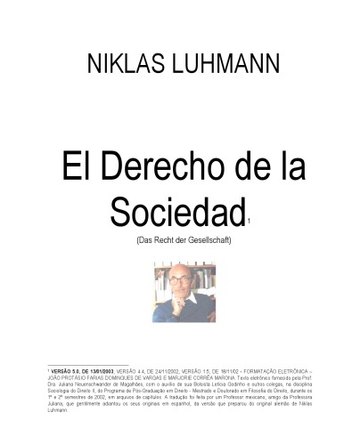 El Derecho de la Sociedad