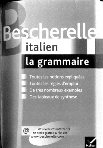 Bescherelle italien : La grammaire