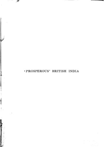 Prosperous British India A Revelation