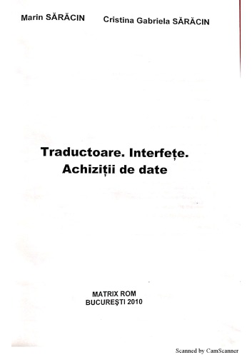 Traductoare.Interfete.Achizitii de date