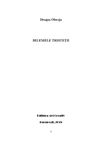 Dilemele tristetii