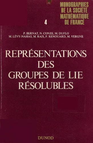 Représentations des groupes de Lie résolubles