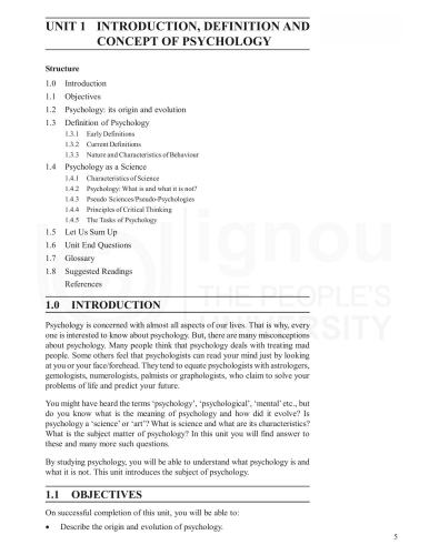 BA in Psychology (BAPC)