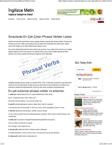 YÖKDİL Çalışma Notları