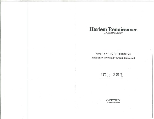 Harlem Renaissance: Updated Edition