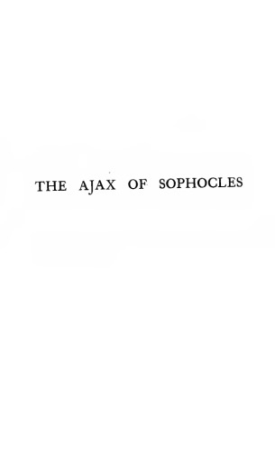 The Ajax of Sophocles