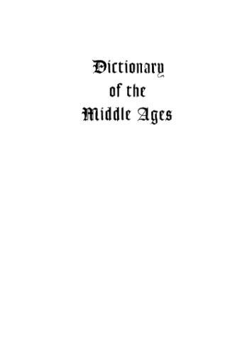 Dictionary of the Middle Ages. Vol. 7. Italian Renaissance - Mabinogi