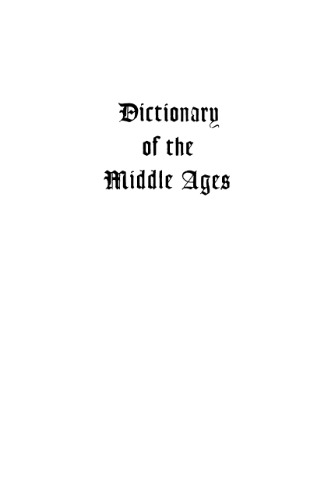 Dictionary of the Middle Ages, Vol. 12. Thaddeus Legend - Zwartnoc