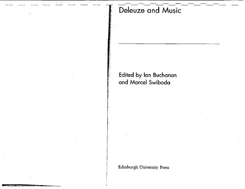 Deleuze and Music