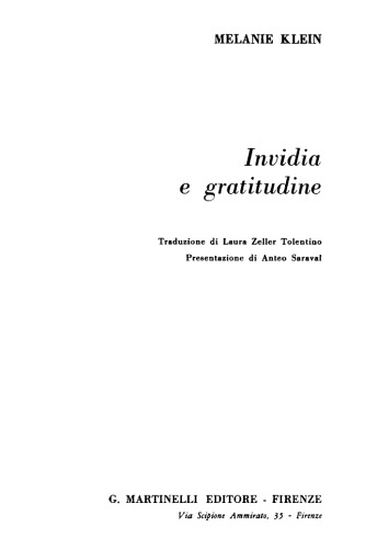 Invidia e gratitudine