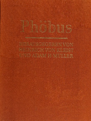 Phöbus. Ein Journal für die Kunst