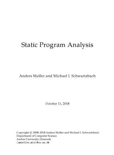 Static Program Analysis