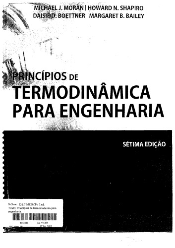 Princípios de Termodinâmica para Engenharia