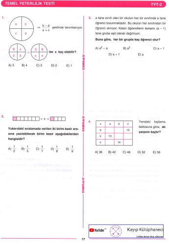 Tümay 16 IQ Matematik Deneme 2