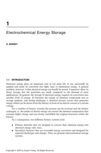 Battery tehnology handbook