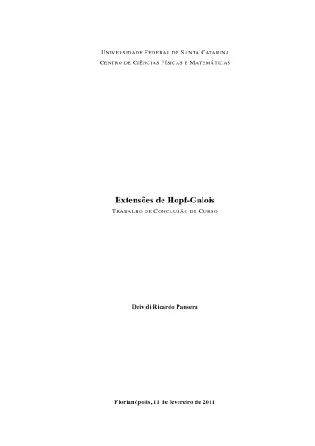 Extensoes de Hopf-Galois