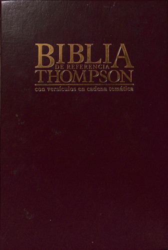 Biblia de refencia Thomspon con verísculos en cadena temática