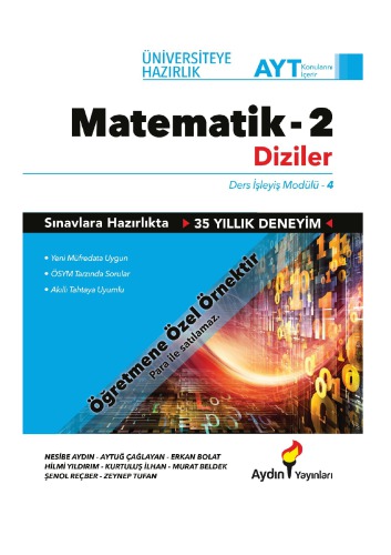 AYT Matematik Ders İşleyiş Modülleri 4. Modül Diziler