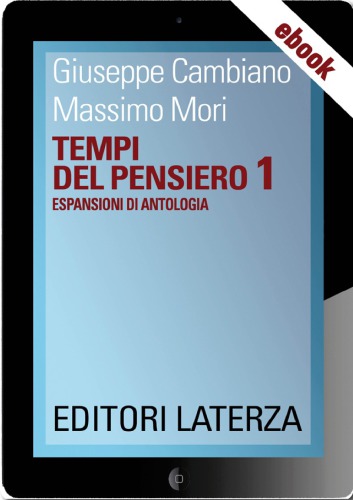 Tempi del pensiero. Espansioni di antologia