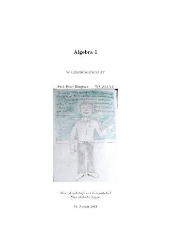 Algebra 1 (Vorlesungsmitschrift)