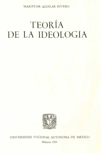 Teoría de la ideología