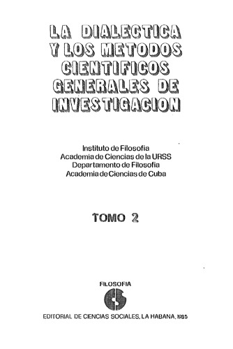 La dialéctica y los métodos científicos generales de investigación 2