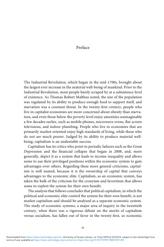 Political Capitalism: How Economic And Political Power Is Made And Maintained