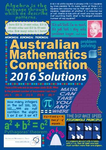 Australian Mathematics Competition 2016 Solutions