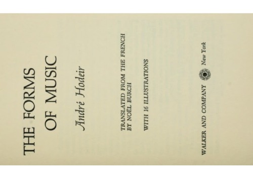 The Forms of Music