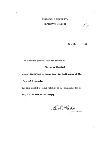 The Effect of Delay Upon the Duplication of Short Temporal Intervals