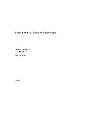 Fundamentals of Electrical Engineering