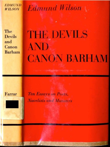 The devils and Canon Barham; ten essays on poets, novelists and monsters.