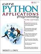 Core Python applications programming