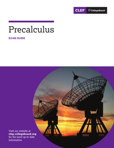 CLEP Precalculus 2020