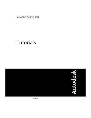 AutoCAD Civil 3D 2011 Tutorial