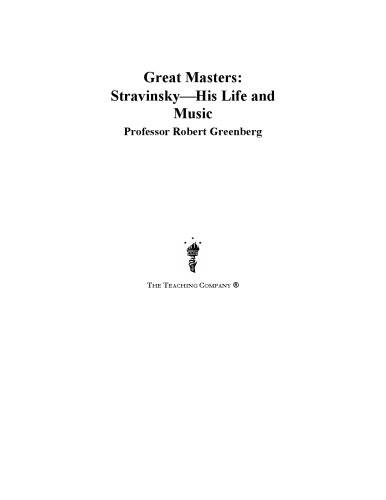 Great masters : Stravinsky - his life and music