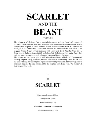 Scarlet and the Beast 01 - The Conflict Priory of Sion vs Knights Templar