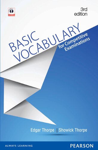 Basic Vocabulary for Competitive Examinations