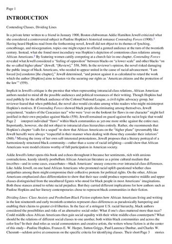 Dividing Lines: Class Anxiety and Postbellum Black Fiction