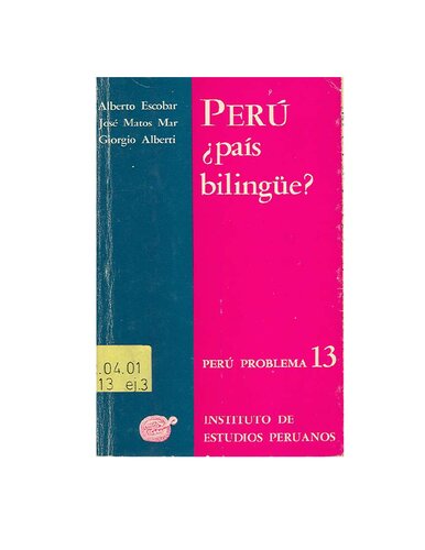 Perú ¿país bilingüe?