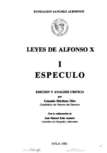 Leyes de Alfonso X. Espéculo