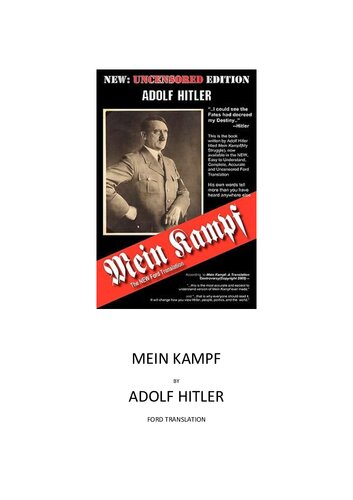 Mein Kampf (Ford Translation)