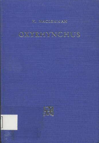 Oxyrhynchus: an economic and social study