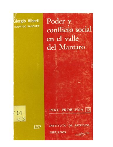 Poder y conflicto social en el valle del Mantaro (1900-1974)