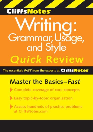 CliffsNotes Writing: Grammar, Usage, and Style Quick Review, 3rd Edition (Cliffs Quick Review (Paperback))