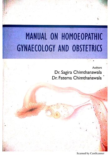 MANUAL ON HOMOEOPATHIC GYNAECOLOGY AND OBSTETRICS