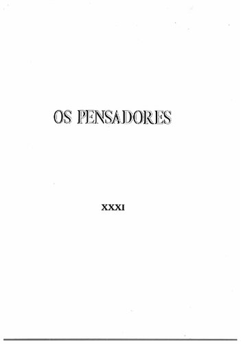 Os Pensadores 31