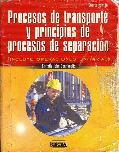 Procesos de transporte y principios de procesos de separación