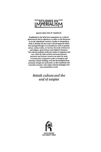 British Culture and the End of Empire